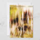 エレガントなラスティックゴールドフレーム 40歳の誕生日ディナー 招待状 (裏面)