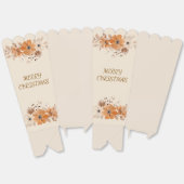 エレガントなラスティックボホフラワーのクリスマスギフトボックス フェイバーボックス (見開き)