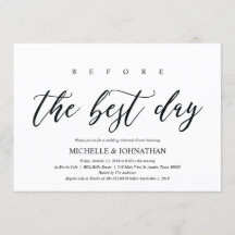 エレガントなラスティック ウェディング リハーサル ディナー 招待状