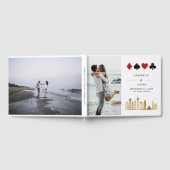 エレガントなラスベガスでのフォトデスティネーションウェディング ゲストブック (全面)