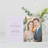 エレガントなラベンダーの結婚式 感謝 (スタンド正面)