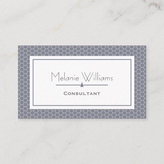 エレガントなラベンダーの蜜蜂の巣のプロフェッショナル 名刺 (正面)