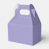 エレガントなラベンダー色の卒業パーティー フェイバーボックス (裏面サイド)