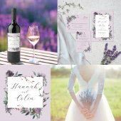 エレガントなラベンダー パープル ボタニカル ガーデン メニュー