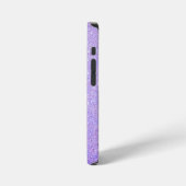 エレガントなラメのモノグラム 名前 iPhoneケース (左側面)
