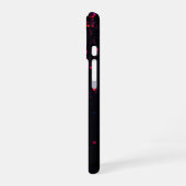エレガントなラメのモノグラム 名前 iPhone 16ケース (左側面)