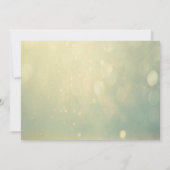 エレガントなラメぼかし、指輪の結婚式の招待状 招待状 (裏面)