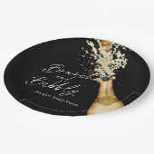 エレガントなランチとバブル ブライズシャワー ペーパープレート (アングル)