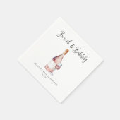 エレガントなランチ & バブル ブライズシャワー スタンダードカクテルナプキン (角)