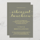 エレガントなリハーサルの昼食会 招待状 (正面/裏面)