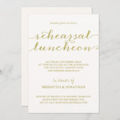 エレガントなリハーサルの昼食会 招待状 (正面/裏面)