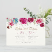 エレガントなリハーサルディナーのためのミントベリー 招待状 (スタンド正面)