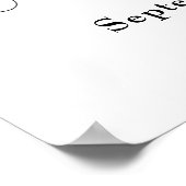 エレガントなリハーサルディナー看板へようこそ ポスター (角)