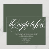 エレガントなリハーサルディナー 招待状 (正面/裏面)