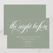 エレガントなリハーサルディナー 招待状 (正面/裏面)