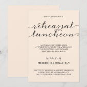 エレガントなリハーサルランチ 招待状 (正面/裏面)
