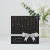 エレガントなリボンと星 招待状 (スタンド正面)