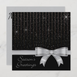 エレガントなリボンと星 招待状