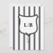 エレガントなリボン ウェディング招待状 招待状 (裏面)