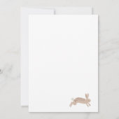 エレガントなリースとウサギのイースターブランシュ招待状 招待状 (裏面)