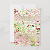 エレガントなルスティック バーガンディ フローラル マロン ローズ ウェディング 出欠カード (裏面)