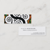 エレガントなルネサンスか中世モノグラムの手紙S スキニー名刺 (正面/裏面)