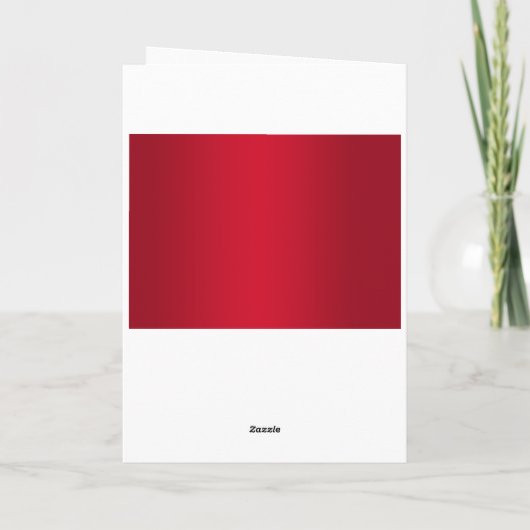 エレガントなルビー色の赤い及び銀製のグリッターの結婚式 サンキューカード (裏面)