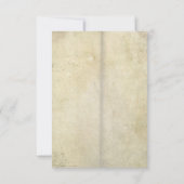 エレガントなルースティック ヴィネヤード ワイナリー 秋の名刺 招待状 (裏面)