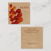 エレガントなルーストイクのユーカリの葉 紹介カード (正面/裏面)