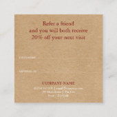 エレガントなルーストイクのユーカリの葉 紹介カード (裏面)