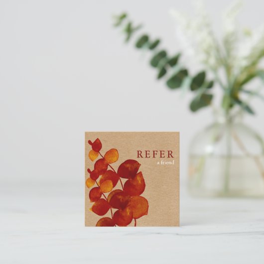 エレガントなルーストイクのユーカリの葉 紹介カード (スタンド正面)