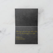 エレガントなルースドサンフラワーの秋の感謝を伝えるウェディング サンキューカード (内部)