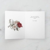 エレガントなルースドスタイルのローズハッピー・マザーズデー・カード カード (内部)