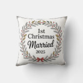 エレガントなルースドリース | 結婚1年目のクリスマス クッション (裏面)