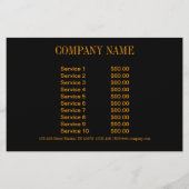 エレガントなルーラルウエスタンカントリーひまわり チラシ (裏面)