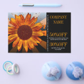 エレガントなルーラルウエスタンカントリーひまわり チラシ (シングル)