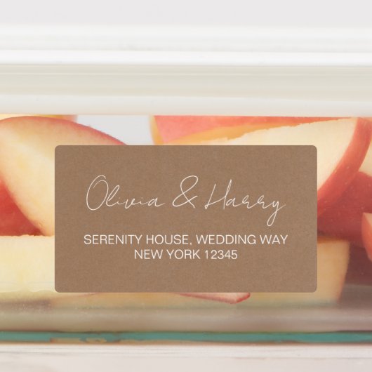 エレガントなルーラル防水返送先ラベル ラベル (貼付)