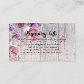 エレガントなルーラル フローラル ハニームーンファンド カード (正面)