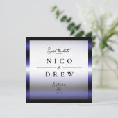 エレガントなレザープライドウェディング セーブザデート (スタンド正面)