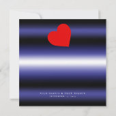 エレガントなレザープライドウェディング セーブザデート (裏面)