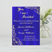 エレガントなレジナルゴールドの華麗なタイポグラフィ 招待状 (スタンド正面)