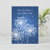 エレガントなレセプション サマー スパークル サファイア ブルー 招待状 (スタンド正面)