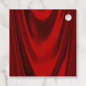 エレガントなレッドゴールドの誕生日パーティー フェイバータグ (裏面)