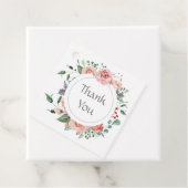 エレガントなレッドピンクのローズウェディング感謝祭 フェイバータグ (インサイチュ)