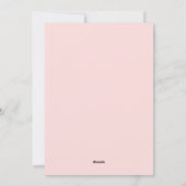 エレガントなレトロで華やかなピンクのバレンタインデーのカード シーズンカード (裏面)