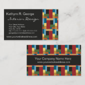 エレガントなレトロは現代主義の上品を妨げます 名刺 (正面/裏面)