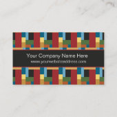 エレガントなレトロは現代主義の上品を妨げます 名刺 (裏面)