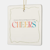 エレガントなレトロファミリーフォトポートレートクリスマス セラミックオーナメント (左)