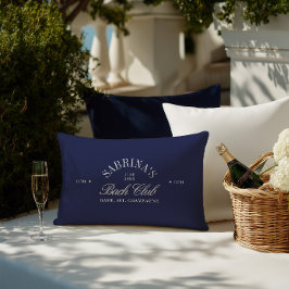 エレガントなレトロ ネイビーブルーの花嫁お別れウィークエンド ランバークッション