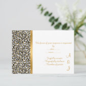 エレガントなレパード ゴールド トリム RSVP (スタンド正面)